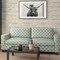 Gecko - Aqua & Teal,Green Abstract & Geometric,Global,Southwestern Upholstery Fabric 54 Inches"